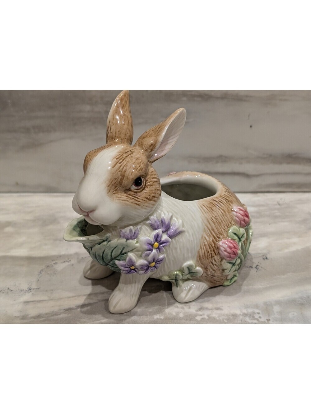 Fitz and Floyd Botanical Bunnies Essentials Handcrafted Ceramic Creamer